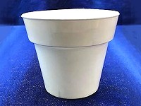 3½" Round White Pot